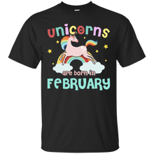 Unicorns Are Born In February T-shirt Lovely Unicorn