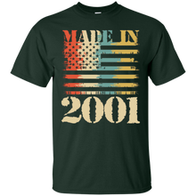 Made In Vintage Born In 2001 Retro Classic 16 Years Old 16th