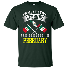 Funny Mexican Legends Are Created In February T-shirt Mexico