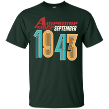 Awesome Since September 1943 T-Shirt 74th Birthday