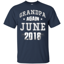 Grandpa Again June 2018 Lovely Dad Funny Gift T-shirt