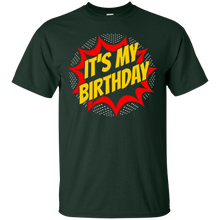 It's My Birthday Superhero Style T-Shirt - Kids Boys Girls