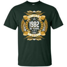 February 1982 36th Birthday 36 Years Old Gift T-Shirt