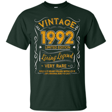 Vintage Born in 1992 25th Birthday 25 Years Old Awesome Gift
