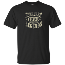 28 years 28th Birthday February 1990 Birth of Legend T-Shirt