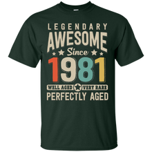 Awesome since 1981 37th Birthday T Shirt 37 Years Old