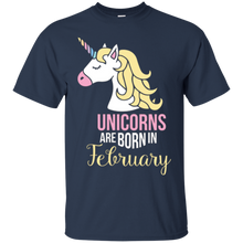 Unicorns Are Born In February T Shirt | Birthday Gift Idea