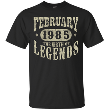 33 years 33rd Birthday February 1985 Birth of Legend T-Shirt