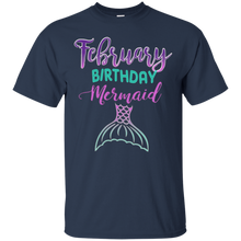 Girls February Birthday Mermaid Bday Party T-Shirt