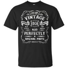 Mens 87th Birthday T-Shirt Legend Vintage 1931 Original Parts Tee