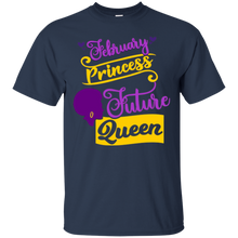 February Princess Future Queen Girls Birthday T-shirt