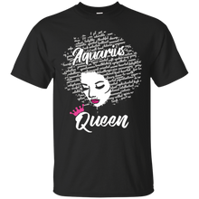 Aquarius Zodiac Birthday Afro Gift T-Shirt for Black Women