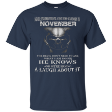 The Devil Don't Need To Ask - Born in November - Man T-shirt