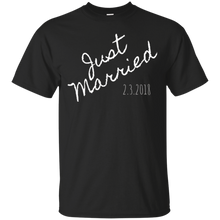 Just Married February 3 2018 Honeymoon Wedding Shirt