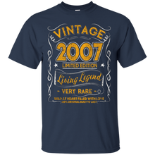 Vintage Born in 2007 10th Birthday 10 Years Old Awesome Gift