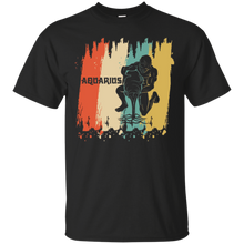 Vintage Aquarius T-shirt Silhouette Horoscope