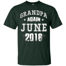 Grandpa Again June 2018 Lovely Dad Funny Gift T-shirt