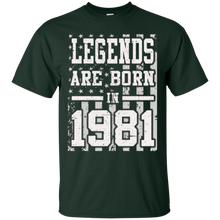 Vintage Legends Born In 1981 Birthday Gift 37 Years Old 36th