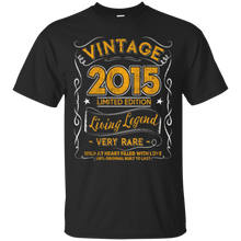 Vintage Born in 2015 2nd Birthday 2 Years Old Awesome Gift